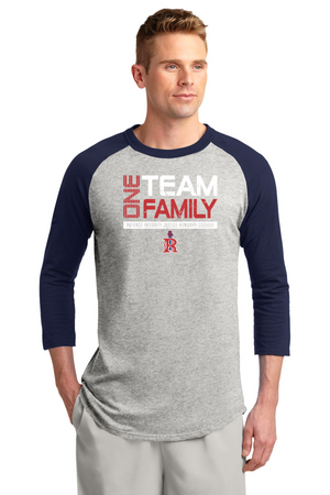 Rafer Johnson Jr High 2023-24 Spirit Wear On-Demand-Unisex Baseball Tee One Team Logo