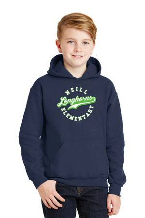 Neill Elementary Spirit Wear 2023/24 On-Demand-Unisex Hoodie Lime Logo