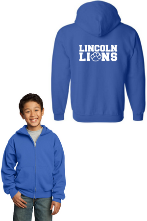 Lincoln Elementary Spirit Wear 2023/24 On-Demand-Unisex Full-Zip Hooded Sweatshirt