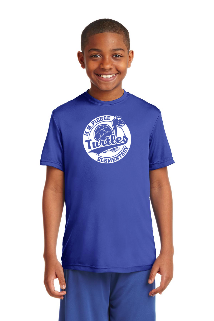 Pierce Elementary - 23/24 Spirit Wear On-Demand-Unisex Dry-Fit Shirt Circle Logo