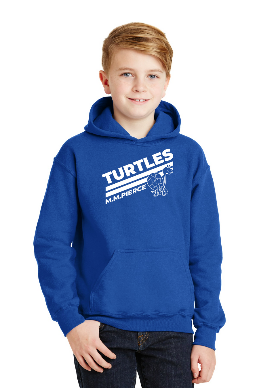 Pierce Elementary - 23/24 Spirit Wear On-Demand-Unisex Hoodie Stripes Logo