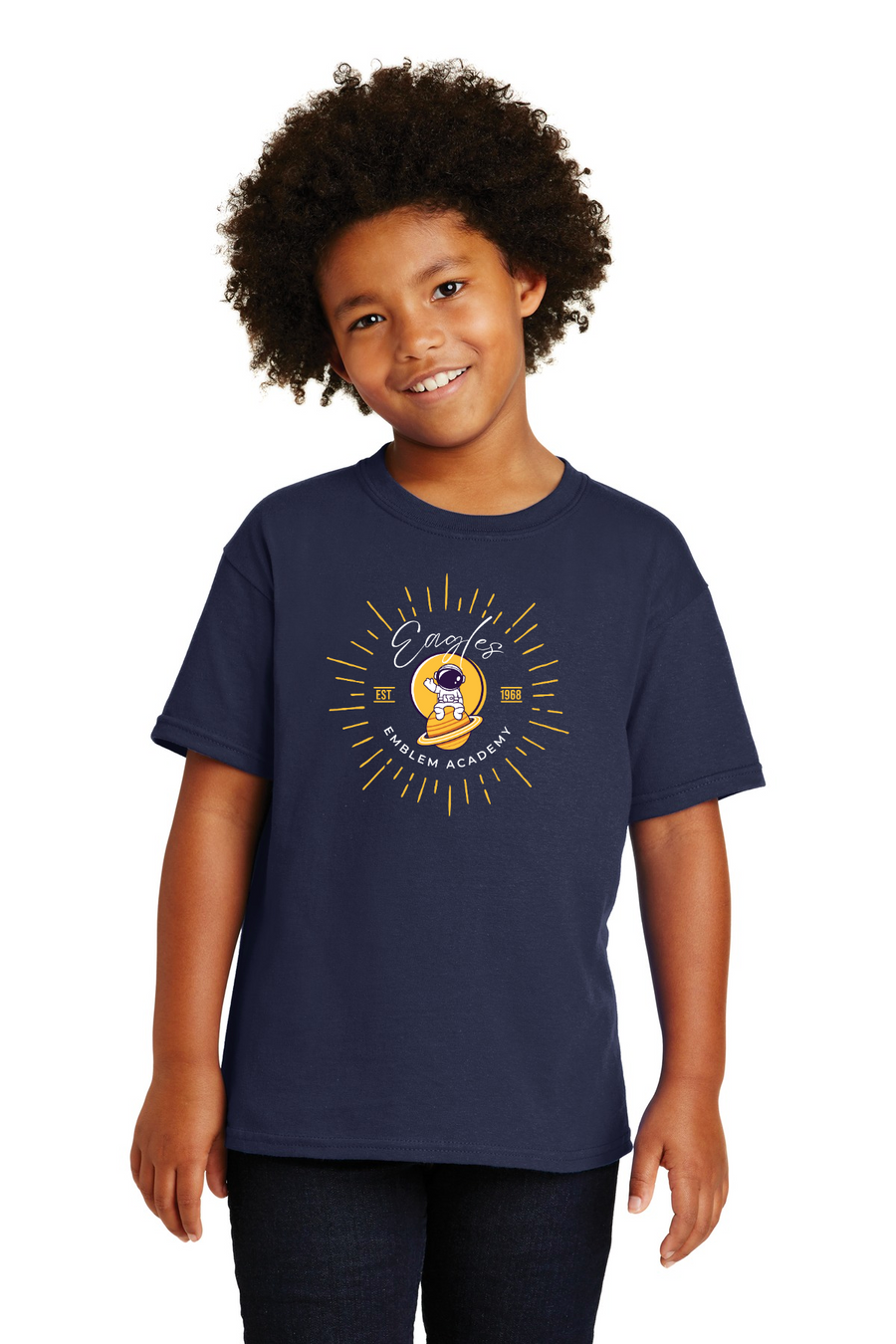 Emblem Academy Spirit Wear 2023/24 On-Demand-Unisex T-Shirt Astronaut Logo