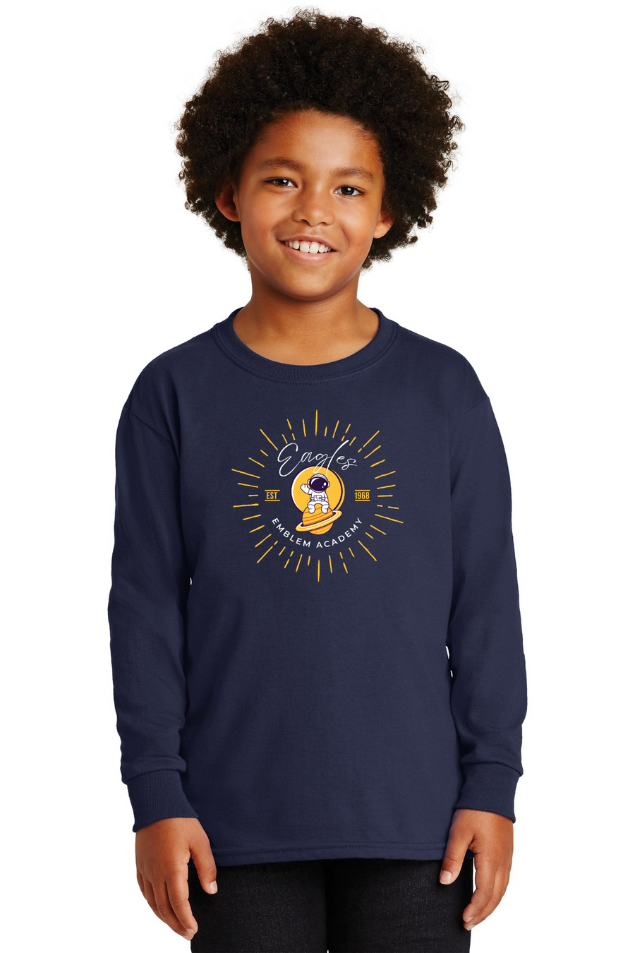 Emblem Academy Spirit Wear 2023/24 On-Demand-Unisex Long Sleeve Shirt Astronaut Logo