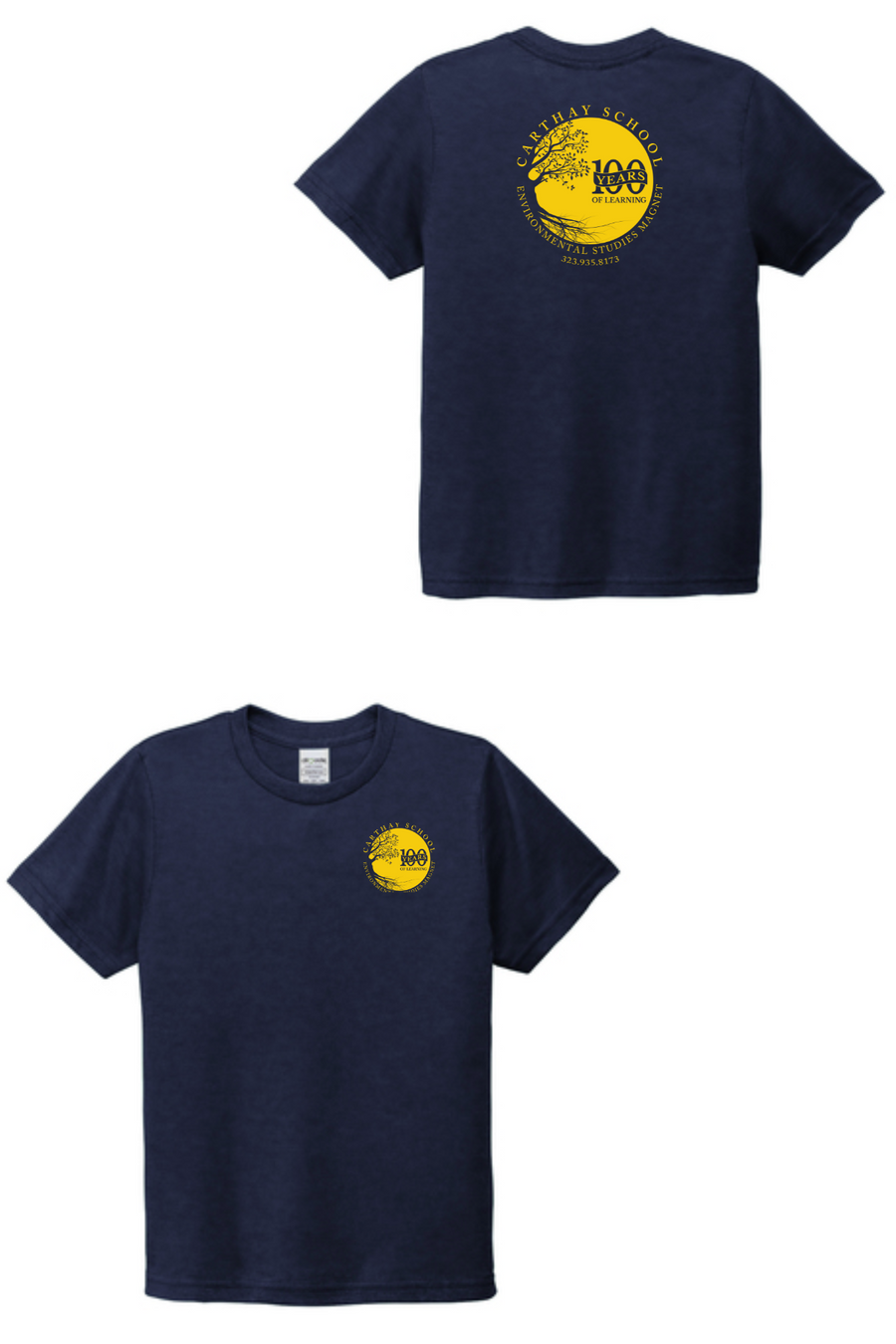 Carthay ESM Spirit Wear 100 Year Celebration! On-Demand-Allmade Sustainable Brand Youth Tri-Blend Tee