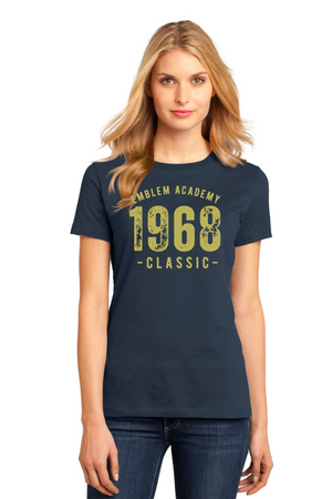 Emblem Academy Spirit Wear 2023/24 On-Demand-Premium District Womens Tee 1968 Logo