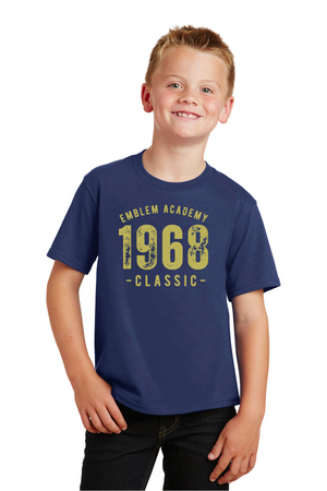 Emblem Academy Spirit Wear 2023/24 On-Demand-Premium Soft Unisex T-Shirt 1968 Logo