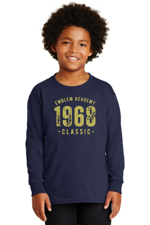 Emblem Academy Spirit Wear 2023/24 On-Demand-Unisex Long Sleeve Shirt 1968 Logo