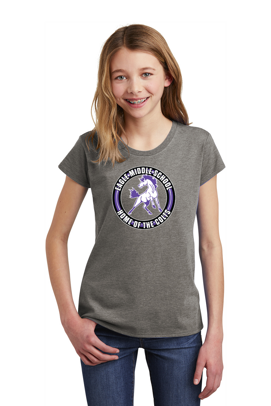 Eagle Middle School Spirit Wear 2023-24 On-Demand-Youth District Girls Tee