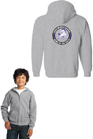 Eagle Middle School Spirit Wear 2023-24 On-Demand-Unisex Full-Zip Hooded Sweatshirt