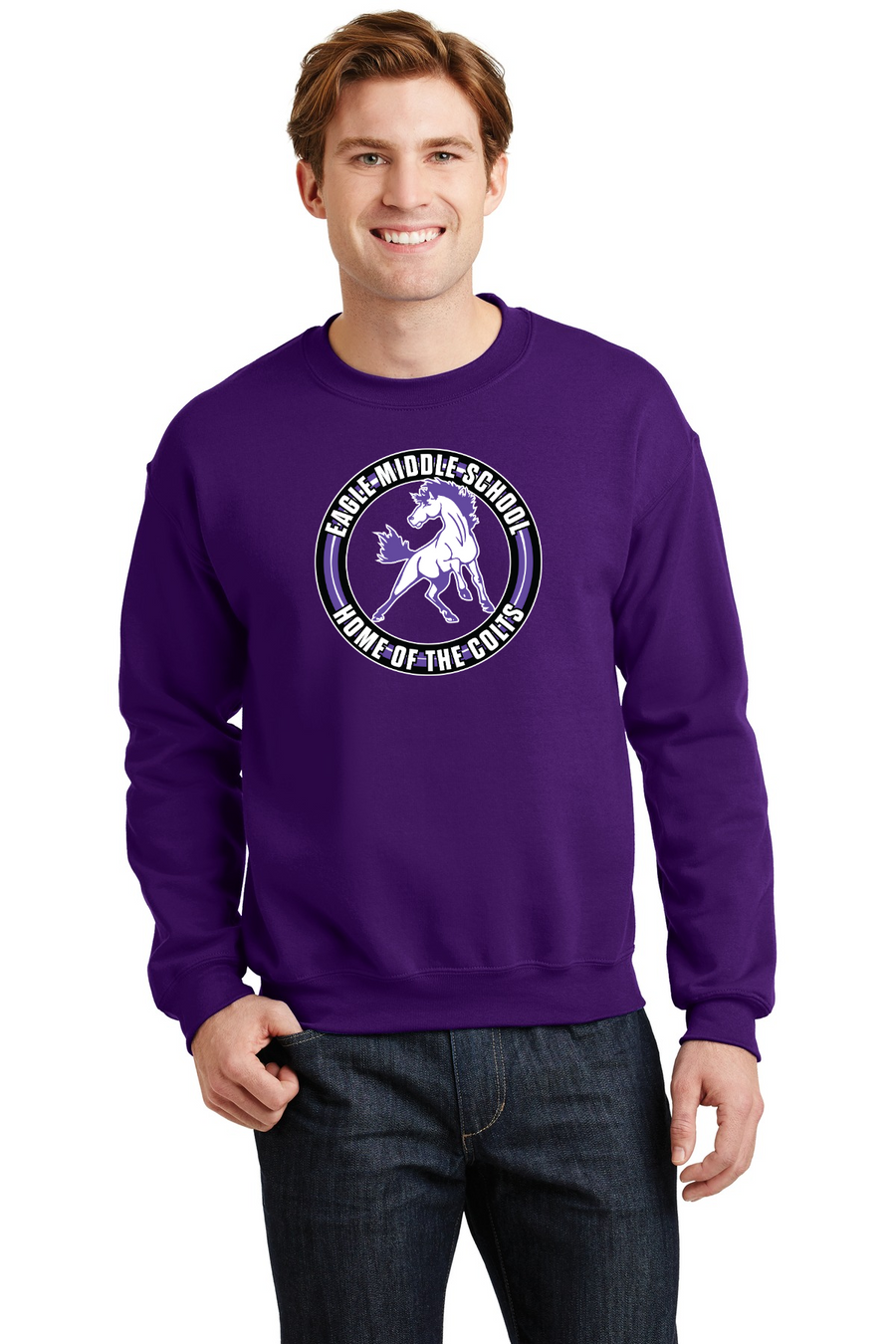 Eagle Middle School Spirit Wear 2023-24 On-Demand-Unisex Crewneck Sweatshirt