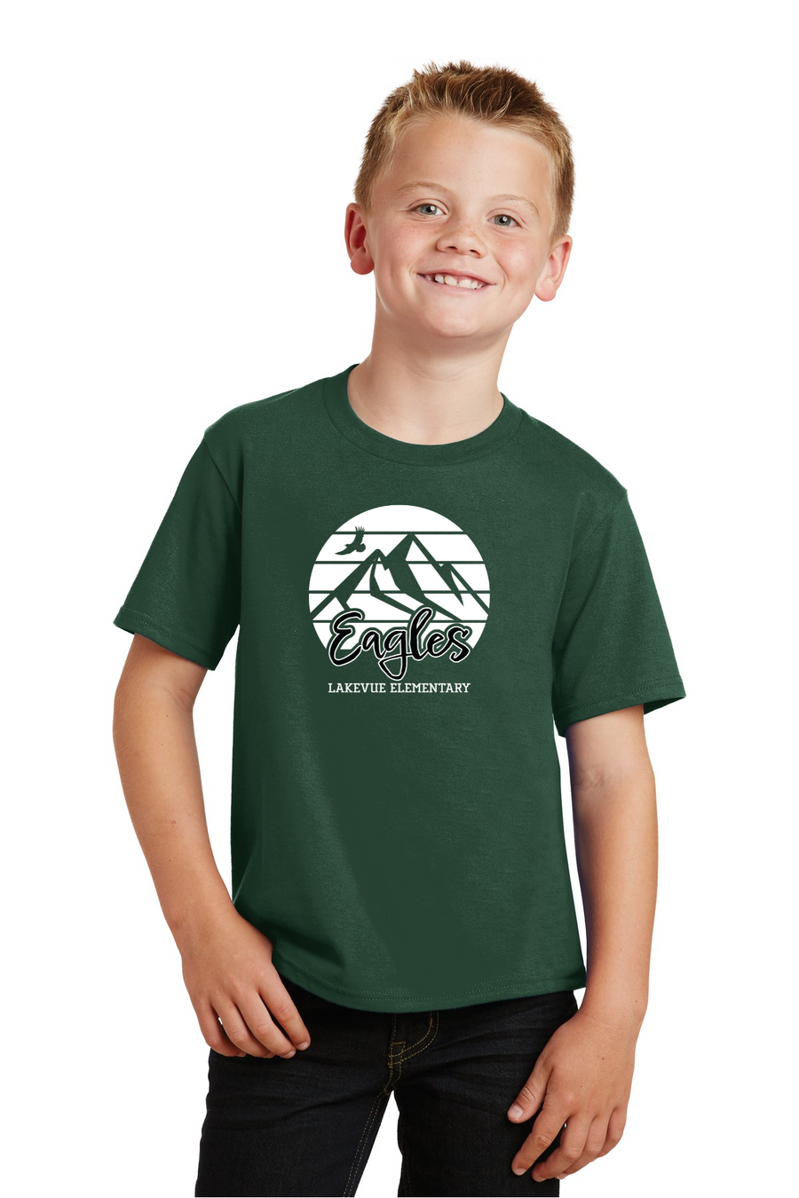 Lakevue Elementary Spirit Wear 2023/24 On-Demand-Premium Soft Unisex T-Shirt Eagles Logo