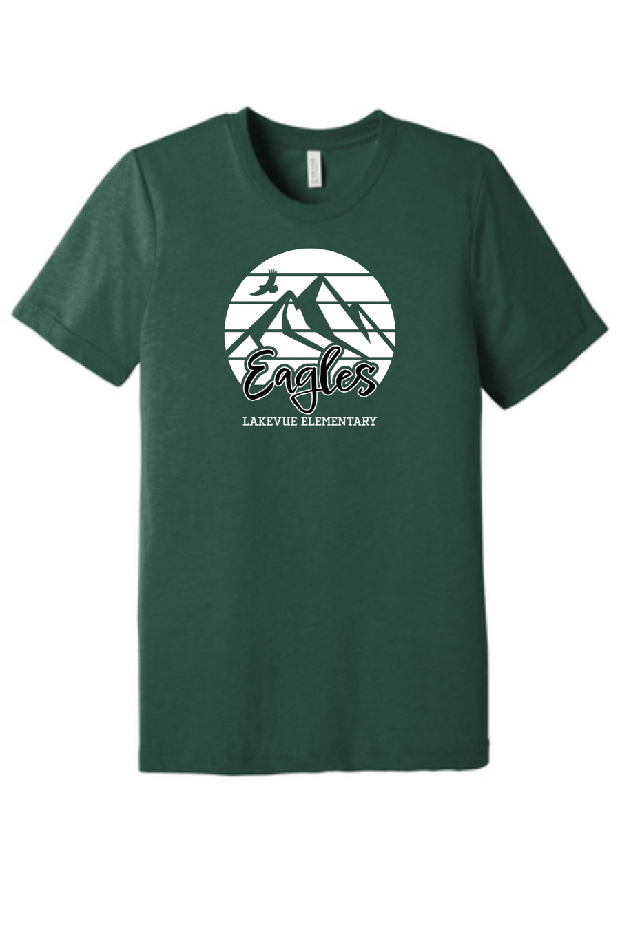 Lakevue Elementary Spirit Wear 2023/24 On-Demand-BELLA+CANVAS Triblend Short Sleeve Tee Eagles Logo