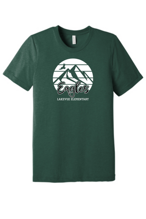 Lakevue Elementary Spirit Wear 2023/24 On-Demand-BELLA+CANVAS Triblend Short Sleeve Tee Eagles Logo
