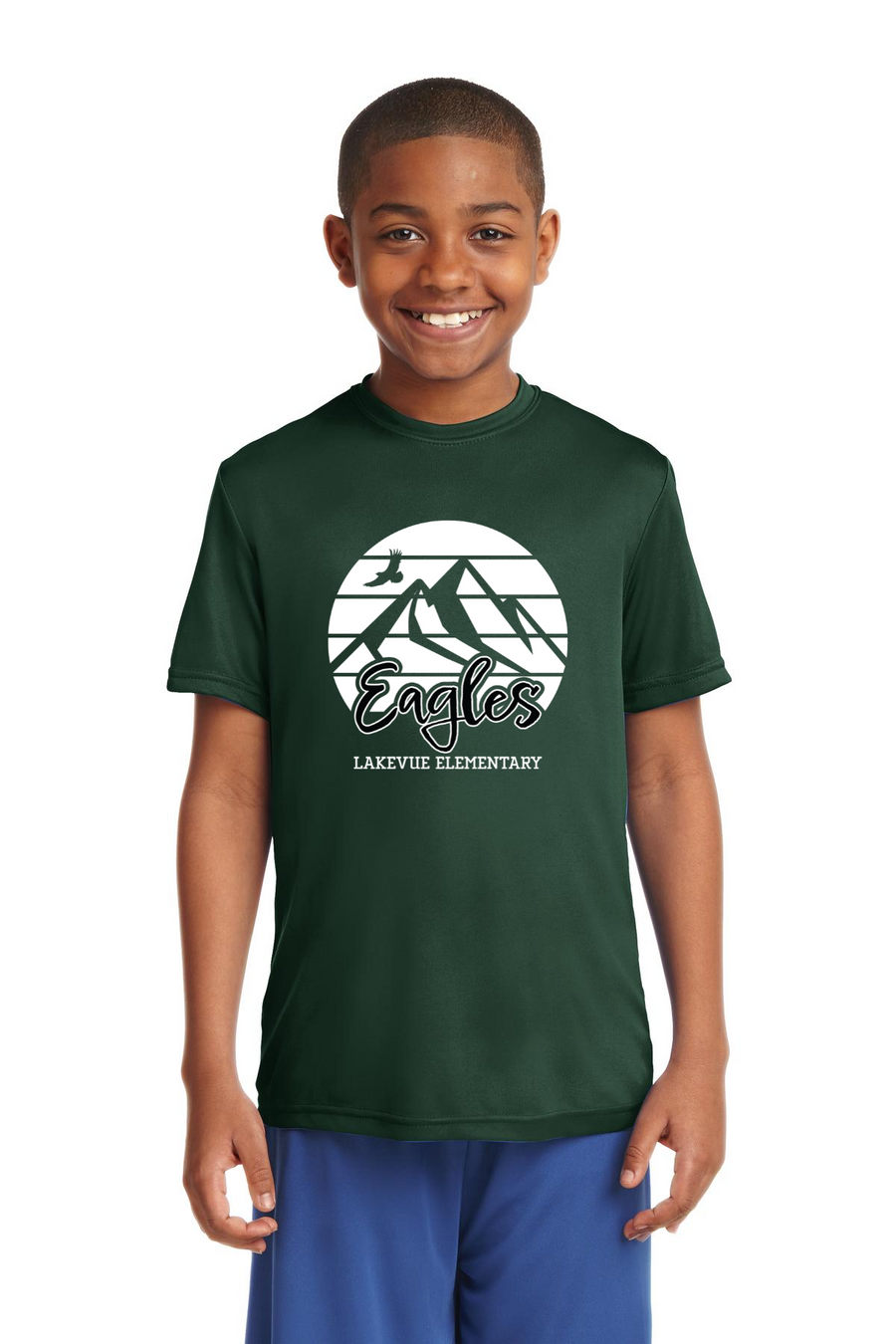 Lakevue Elementary Spirit Wear 2023/24 On-Demand-Unisex Dry-Fit Shirt Eagles Logo