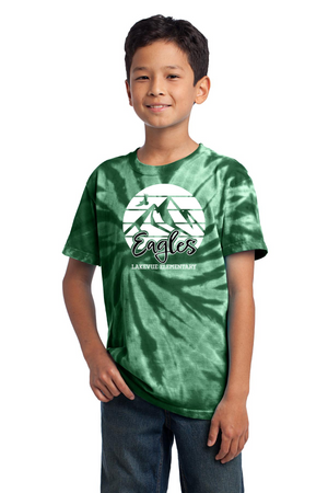 Lakevue Elementary Spirit Wear 2023/24 On-Demand-Unisex Tie-Dye Shirt Eagles Logo