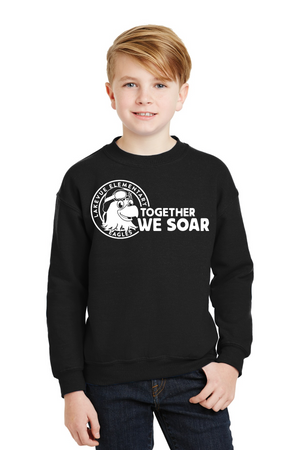 Lakevue Elementary Spirit Wear 2023/24 On-Demand-Unisex Crewneck Sweatshirt Together We Soar Logo