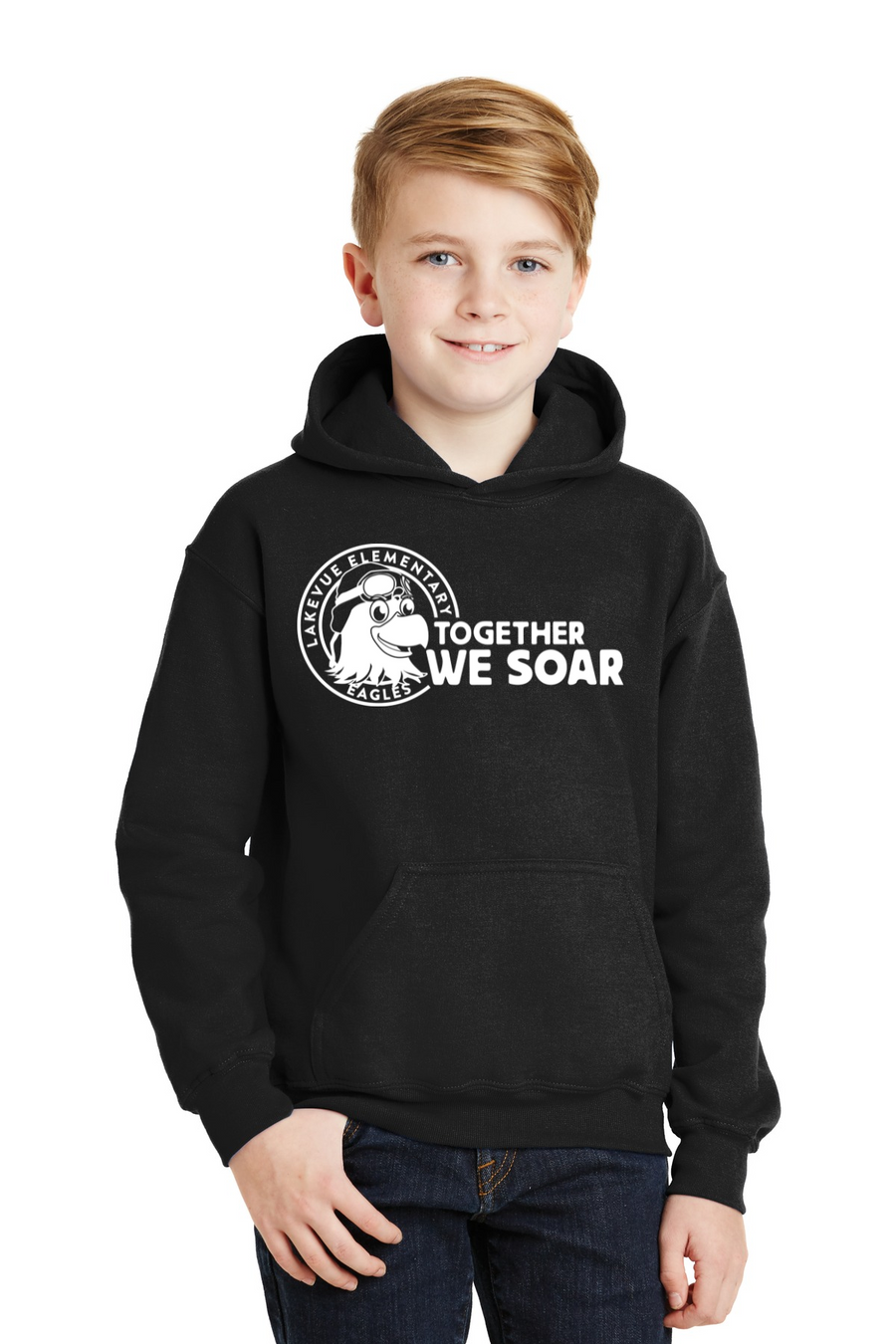 Lakevue Elementary Spirit Wear 2023/24 On-Demand-Unisex Hoodie Together We Soar Logo