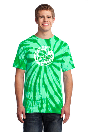 Pierce Elementary - 23/24 Spirit Wear-Unisex Tie-Dye Shirt Circle Logo