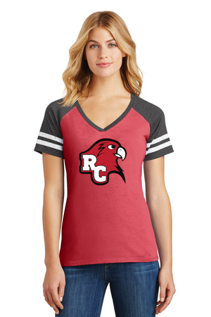 Rock Creek Elementary School Spirit Wear 2023/24 On-Demand-District Ladies Game V-Neck Tee