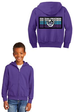 Foxboro Elementary PTA Spirit Wear 2023/24 On-Demand-Unisex Full-Zip Hooded Sweatshirt