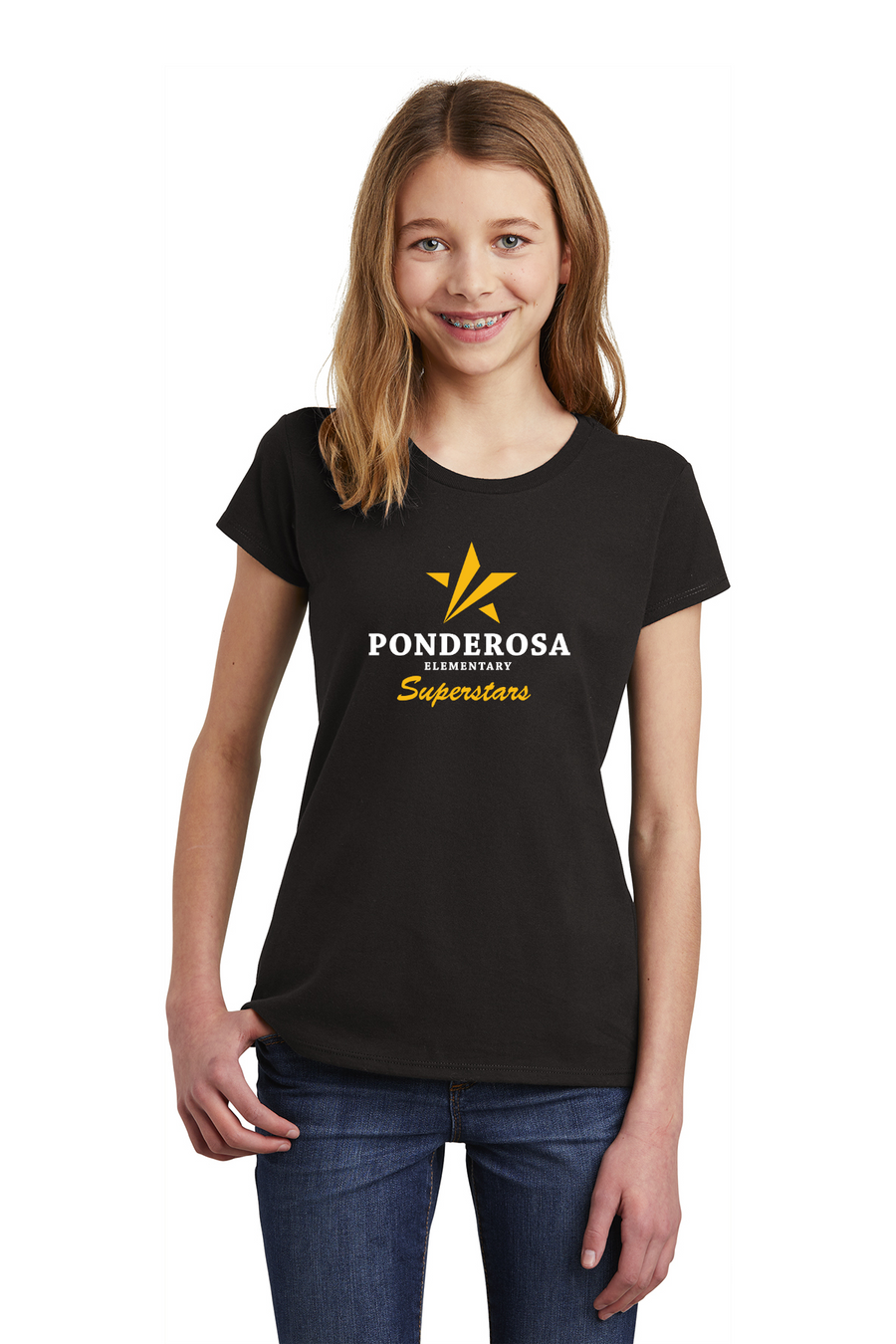 Ponderosa Elementary Spirit Wear 2023-24 On-Demand-Youth District Girls Tee