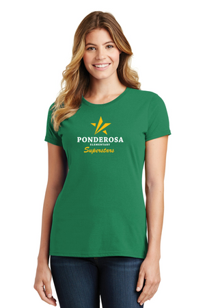 Ponderosa Elementary Spirit Wear 2023-24 On-Demand-Port and Co Ladies Favorite Shirt