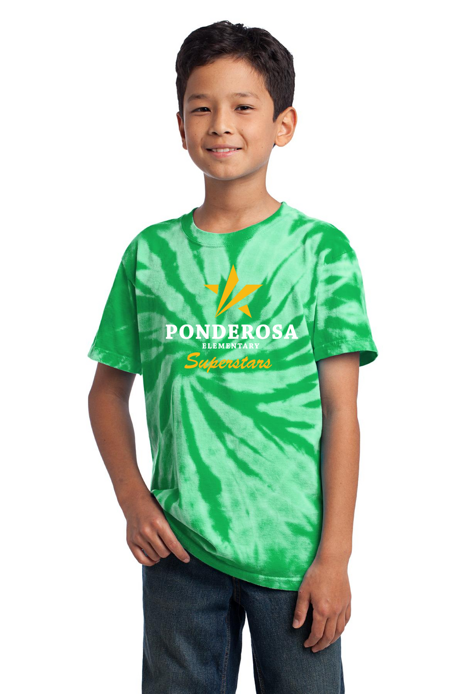 Ponderosa Elementary Spirit Wear 2023-24 On-Demand-Unisex Tie-Dye Shirt
