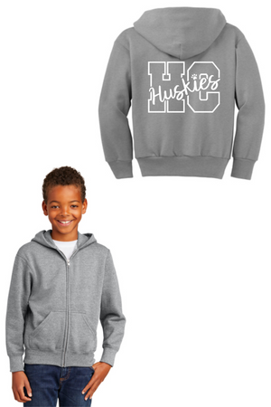 Hicks Canyon Fall Spirit Wear 2023/24 On-Demand-Unisex Full-Zip Hooded Sweatshirt - Huskies Logo