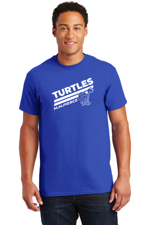 Pierce Elementary - 23/24 Spirit Wear-Unisex T-Shirt Stripes Logo