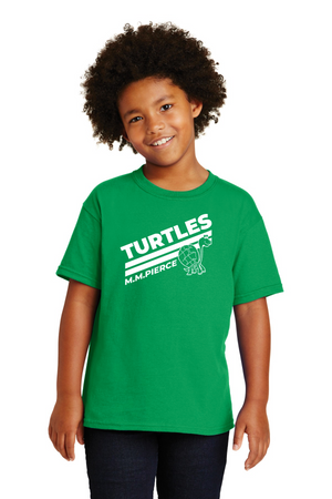 Pierce Elementary - 23/24 Spirit Wear-Unisex T-Shirt Stripes Logo