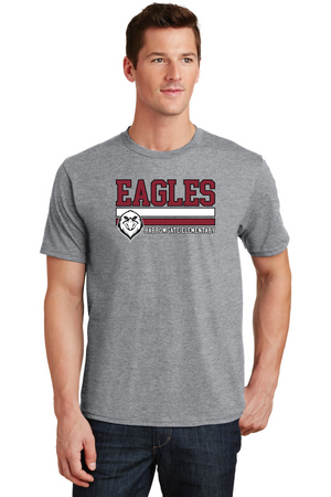 Harrowgate Elementary Spirit Wear 2023/24 On-Demand Store-Premium Soft Unisex T-Shirt Stripes Logo