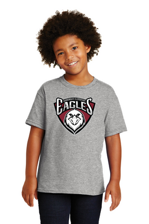 Harrowgate Elementary Spirit Wear 2023/24 On-Demand Store-Unisex T-Shirt Shield Logo