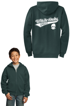White Oaks Elementary Spirit Wear On-demand 2023/24-Unisex Full-Zip Hooded Sweatshirt