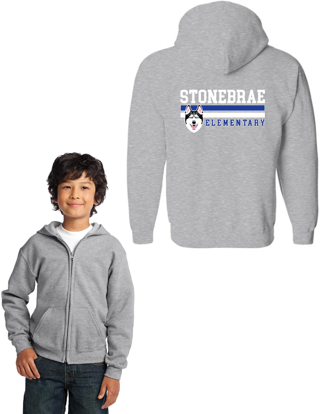 Stonebrae Elementary Spirit Wear 2023-24 On-Demand-Unisex Full-Zip Hooded Sweatshirt