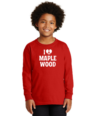 Maplewood Elementary Spirit Wear 2023-24 On-Demand-Unisex Long Sleeve Shirt I love Logo