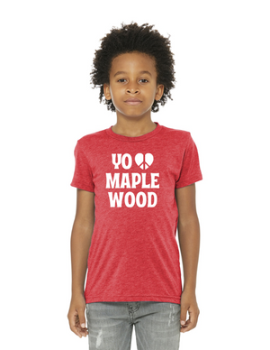 Maplewood Elementary Spirit Wear 2023-24 On-Demand-BELLA+CANVAS Triblend Short Sleeve Tee YoLove Logo