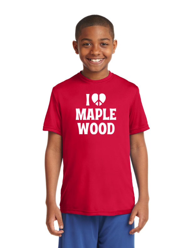 Maplewood Elementary Spirit Wear 2023-24 On-Demand-Unisex Dryfit Shirt I love Logo