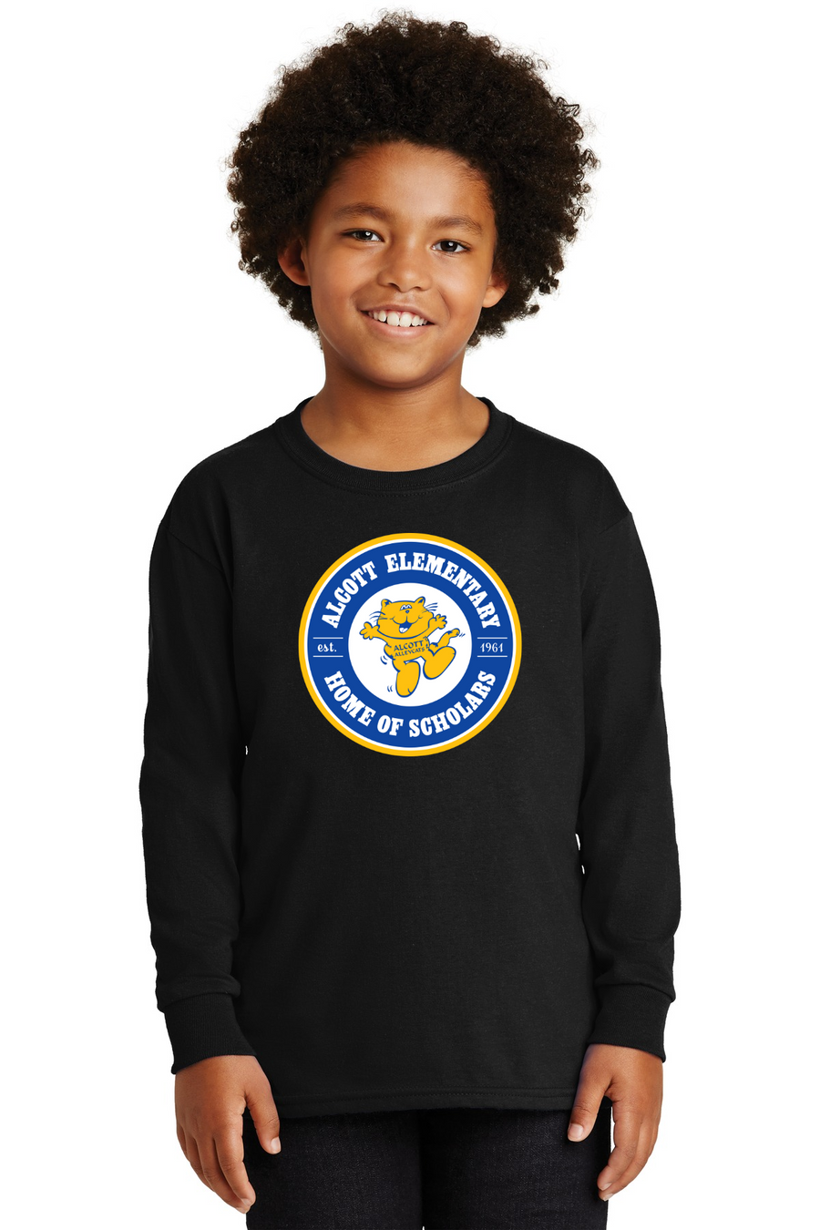 Alcott Elementary Spirit Wear 2023-24 On-Demand-Unisex Long Sleeve Shirt Circle Logo