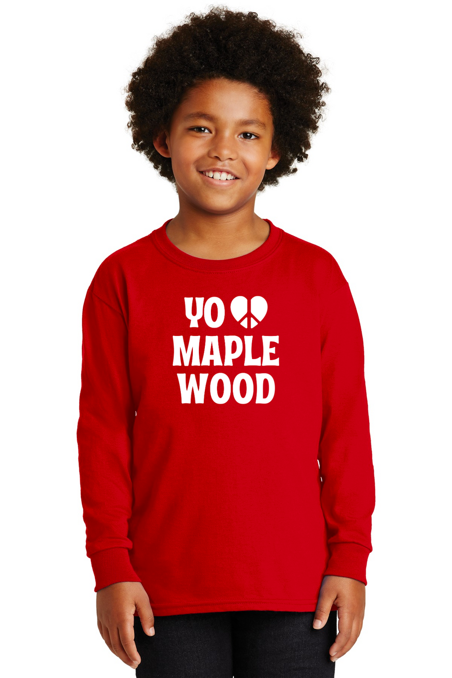 Maplewood Elementary Spirit Wear 2023-24 On-Demand-Unisex Long Sleeve Shirt YoLove Logo