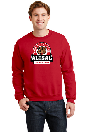 Alisal Elementary 2023/24 On-Demand-Unisex Crewneck Sweatshirt Bear Logo