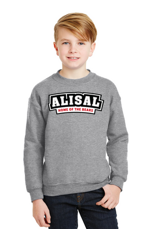 Alisal Elementary 2023/24 On-Demand-Unisex Crewneck Sweatshirt Typographic Logo
