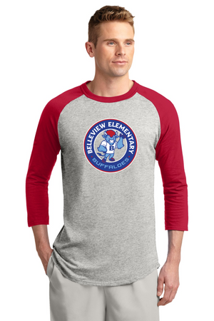 Belleview Elementary Spirit Wear 2023-24 On-Demand-Unisex Baseball Tee Circle Logo
