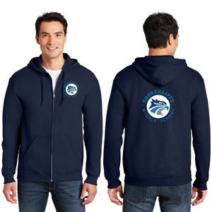 Shorecliffs Middle School 2023/24 Spirit Wear On-Demand-Unisex Full-Zip Hooded Sweatshirt