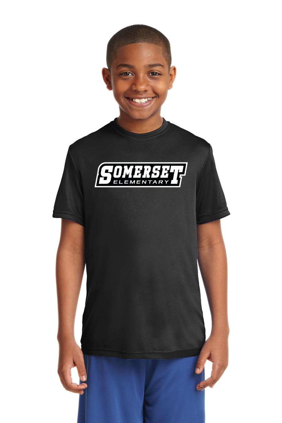Somerset Elementary Spirit Wear 2023-24 On-Demand-Unisex Dry-Fit Shirt Typographic Logo