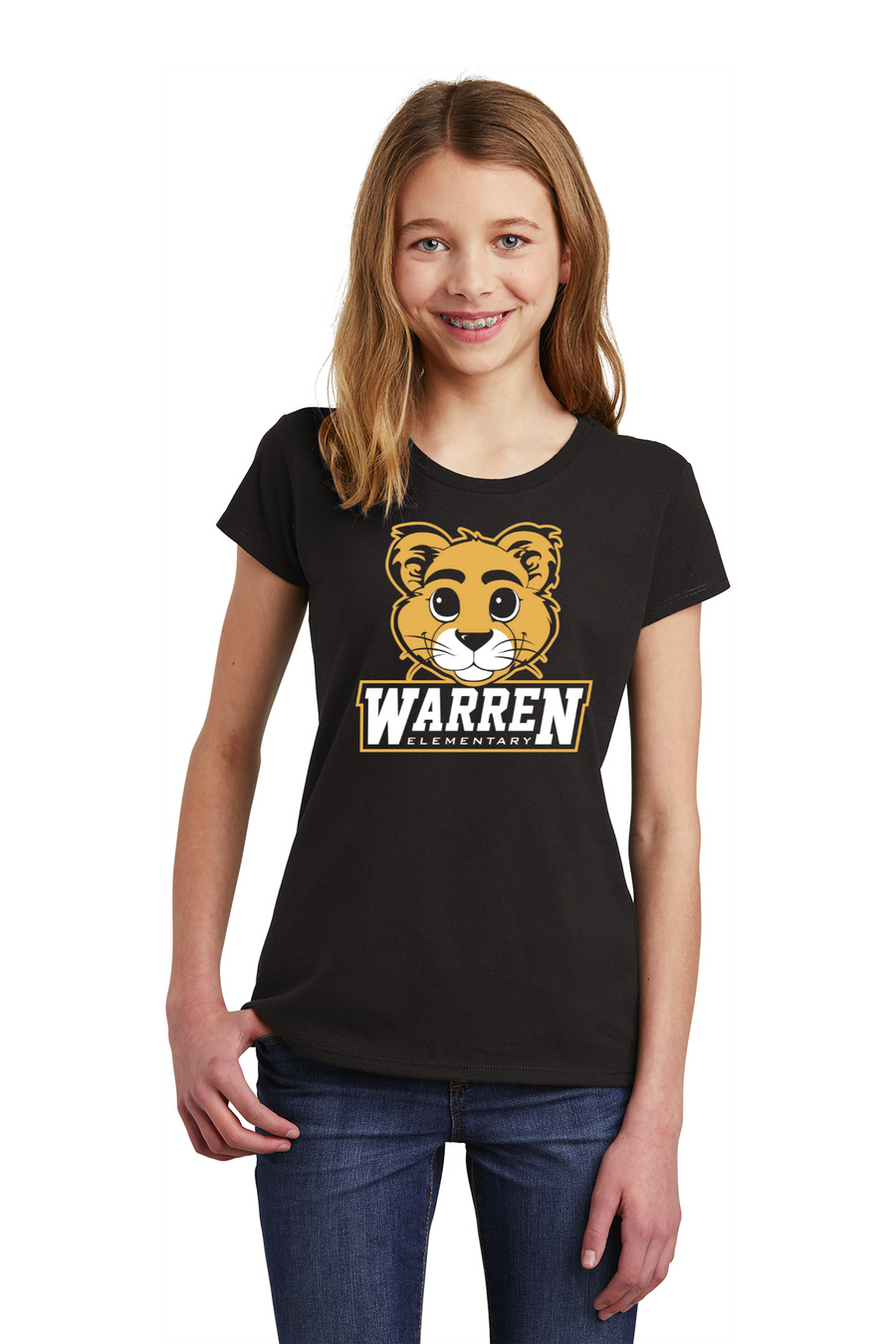 Warren Elementary 2023/24 Spirit Wear On-Demand-Youth District Girls Tee Circle Logo