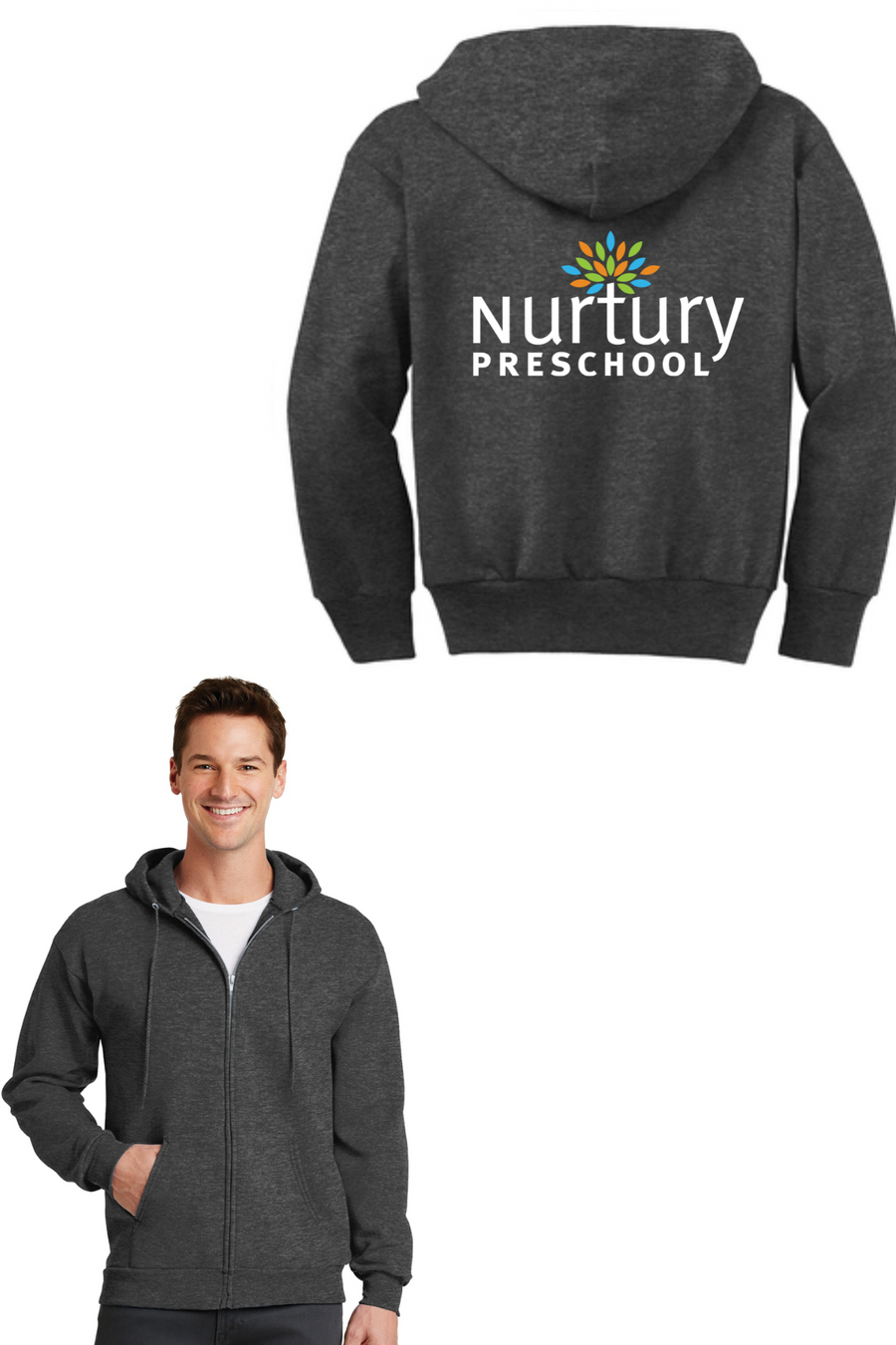 Nurtury Preschool at Moraga Valley Presbyterian Church-Unisex Full-Zip Hooded Sweatshirt