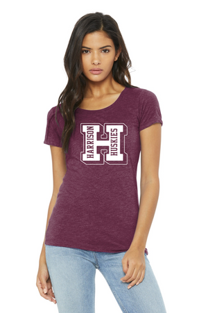 Parsons Memorial Elementary On-Demand-BELLA CANVAS Womens Triblend Short Sleeve H Logo