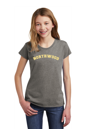 Northwood Elementary Spirit Wear 2023-24 On-Demand-Youth District Girls Tee Typographic Logo