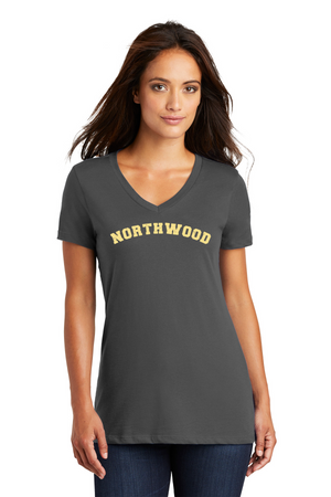 Northwood Elementary Spirit Wear 2023-24 On-Demand-Premium District Womens V-Neck Typographic Logo