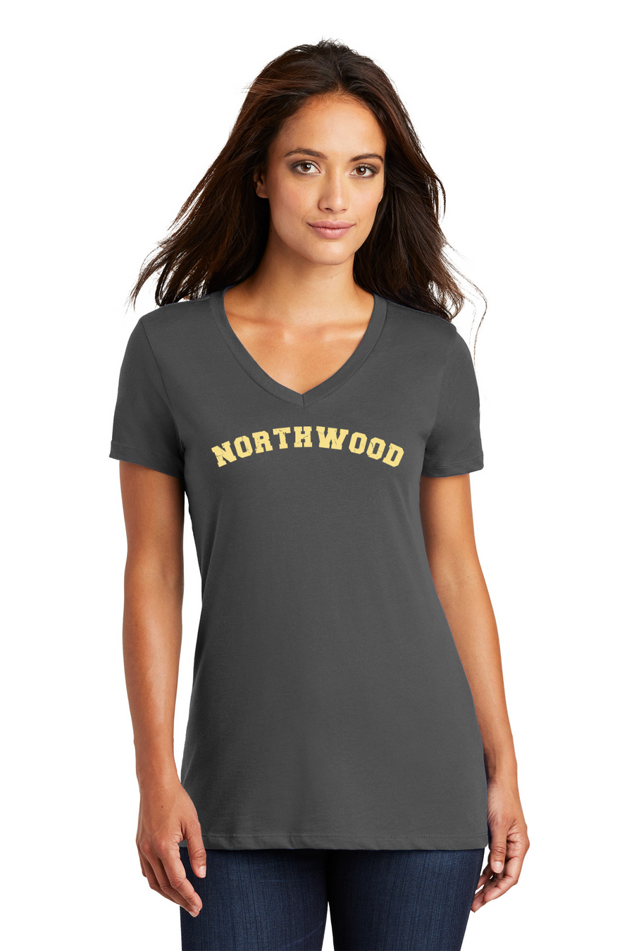 Northwood Elementary Spirit Wear 2023-24 On-Demand-Premium District Womens V-Neck Typographic Logo